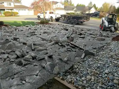 Tear-Out & New Pour: concrete demolition work by Redmond Concrete, concrete contractor serving Kirkland (photo 3 of 3)