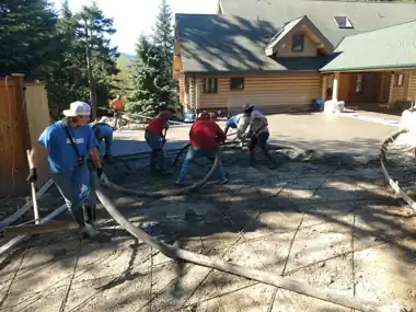 Issaquah Log Home Driveway in Issaquah, WA: concrete driveway work by Redmond Concrete (photo 1 of 5)