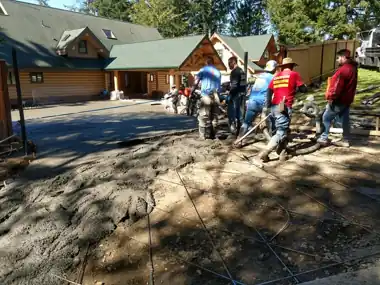 Issaquah Log Home Driveway in Issaquah, WA: concrete driveway work by Redmond Concrete (photo 5 of 5)