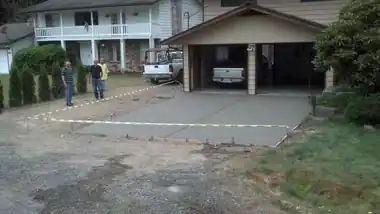 New Driveway in Everett, WA: concrete driveway work by Redmond Concrete (photo 5 of 6)
