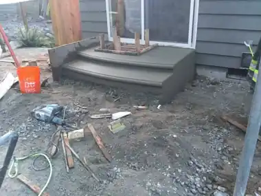 More Patios, Walkways & Steps: concrete walkway and steps work by Redmond Concrete, concrete contractor serving Woodinville (photo 11 of 31)