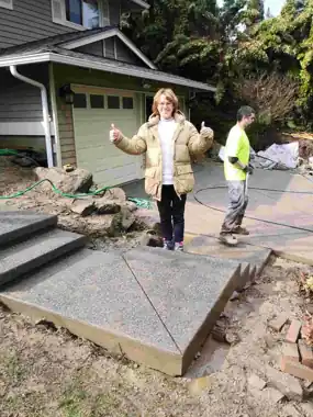 More Patios, Walkways & Steps: concrete walkway and steps work by Redmond Concrete, concrete contractor serving Redmond (photo 12 of 31)