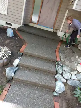 More Patios, Walkways & Steps: concrete walkway and steps work by Redmond Concrete, concrete contractor serving Bothell (photo 6 of 31)