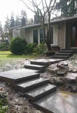More Patios, Walkways & Steps: concrete walkway and steps work by Redmond Concrete, concrete contractor serving Redmond (photo 8 of 31)