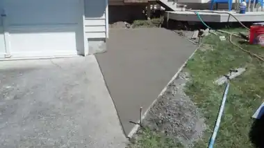 Porch Approach & Walkway in Mukilteo, WA: concrete walkway and steps work by Redmond Concrete (photo 3 of 6)