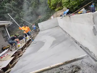 Bothell Firefighter’s Octagon Driveway & Retaining Wall in Bothell, WA: concrete driveway work by Redmond Concrete (photo 17 of 27)