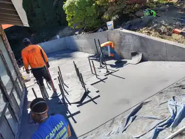 Bothell Firefighter’s Octagon Driveway & Retaining Wall in Bothell, WA: concrete driveway work by Redmond Concrete (photo 19 of 27)