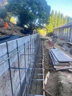 Bothell Firefighter’s Octagon Driveway & Retaining Wall in Bothell, WA: concrete driveway work by Redmond Concrete (photo 23 of 27)