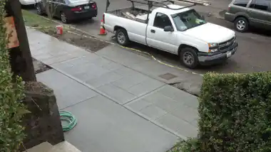 Sidewalk, Approach & Driveway in Seattle, WA: concrete walkway and steps work by Redmond Concrete (photo 1 of 6)