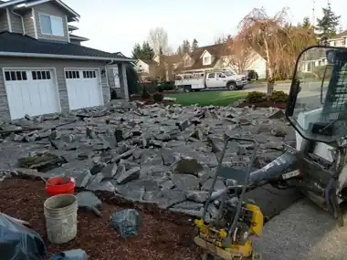 Three-Car Driveway Tear-Out & Replace: concrete demolition work by Redmond Concrete, concrete contractor serving Woodinville (photo 3 of 3)