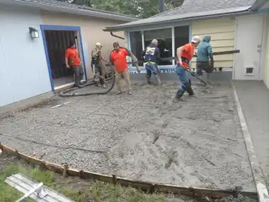 Garage & Patio Tear-Out and Pour: concrete demolition work by Redmond Concrete, concrete contractor serving Kirkland (photo 2 of 4)