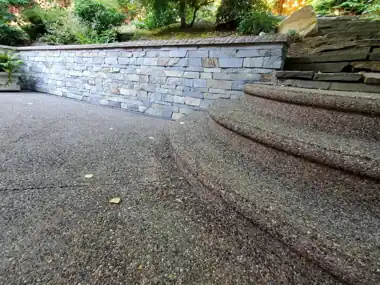Seamless Slate Stained Stamped Driveway in Snohomish, WA: concrete driveway work by Redmond Concrete (photo 7 of 9)
