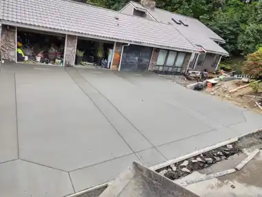 Bothell Firefighter’s Octagon Driveway & Retaining Wall in Bothell, WA: concrete driveway work by Redmond Concrete (photo 7 of 27)